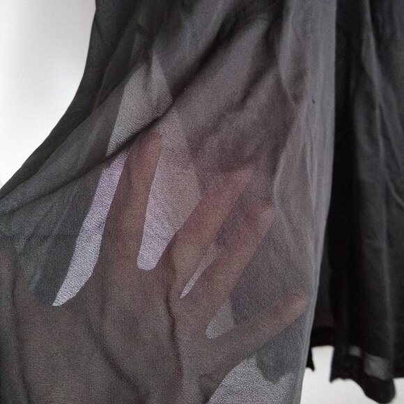 vintage 70s sheer geometric duster kimono EUC - Picture 5 of 9